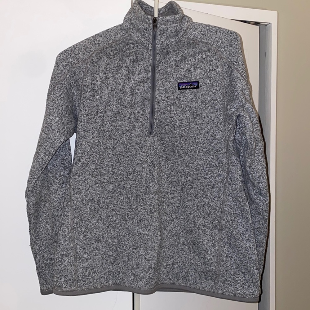 Patagonia gray quarter zip girls